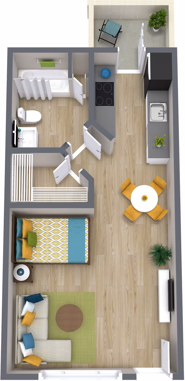 Unit AUCMZQ 319 floor plan